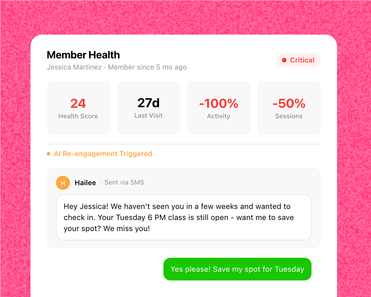 SalesRevv member retention tools