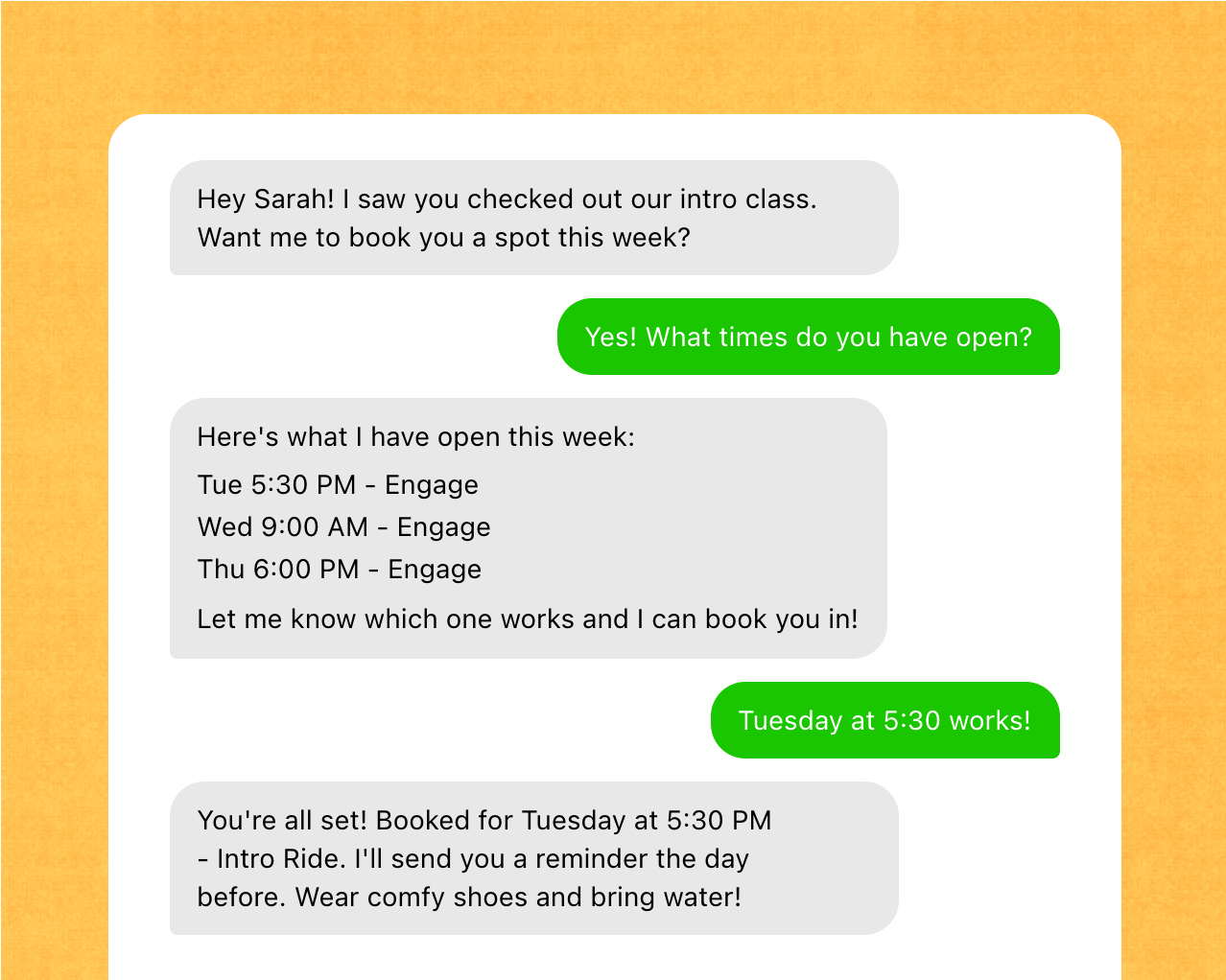 SalesRevv scheduling and booking